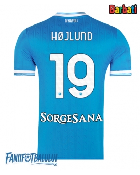 SSC Napoli Rasmus Hojlund #19 Tricou Fotbal Replică 2025-26 Barbati Acasa